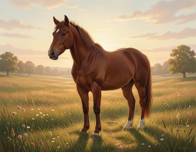 Paard in balans na acupunctuur behandeling